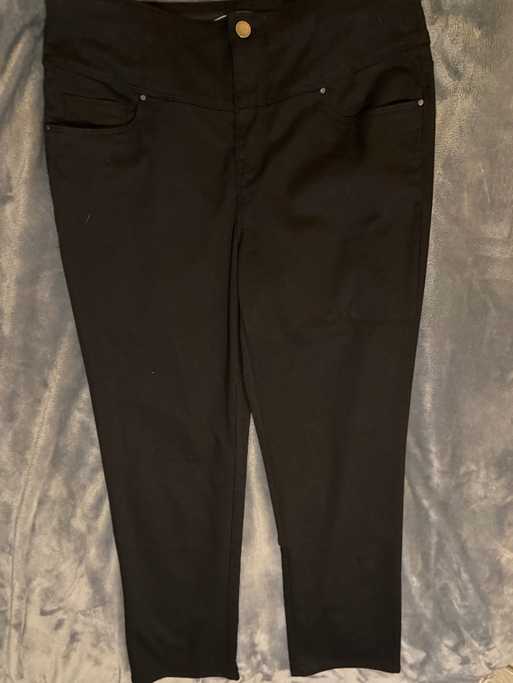 Intro Love the Fit Women's Size 10 Black High Rise Tummy Control Pants